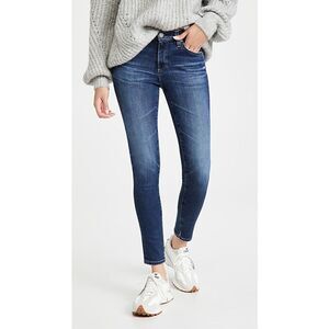 AG Adriano Goldschmied Ballad Slim Boot ankle distressed size 27 jeans